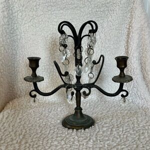 Antique Silver Candleholder.  So beautiful and sophisticated. Holds 2 candles.